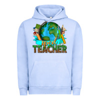 Pigment Grape Ice sped teacher with earth globe Urban Hoodie - texasbilliewilder
