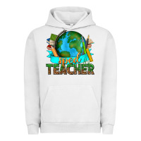 Pigment Lunar Rock sped teacher with earth globe Urban Hoodie - texasbilliewilder