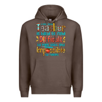 Coffee a truly great teacher Premium Hoodie - texasbilliewilder