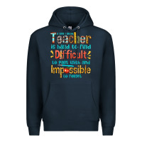 Navy a truly great teacher Premium Hoodie - texasbilliewilder