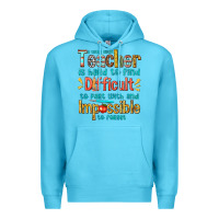 Ocean Blue a truly great teacher Premium Hoodie - texasbilliewilder