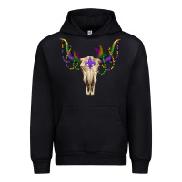 Black mardi gras bullskull Urban Hoodie - RanaPortraitStore