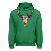 Emerald mardi gras bullskull Urban Hoodie - RanaPortraitStore