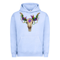 Mardi Gras Bullskull Urban Hoodie | Teevron