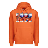 Carrot American wine glasses Premium Hoodie - Zillion Design Studio