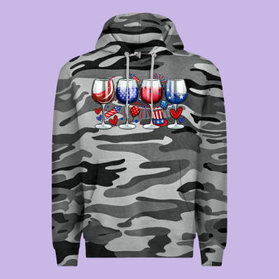 American Wine Glasses Premium Hoodie Designed By Zillion Design Studio