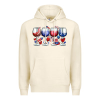 Tofu American wine glasses Premium Hoodie - Zillion Design Studio