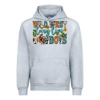 Heather Grey wild west long live cowboys Urban Hoodie - Zillion Design Studio