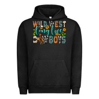 Pigment Black wild west long live cowboys Urban Hoodie - Zillion Design Studio