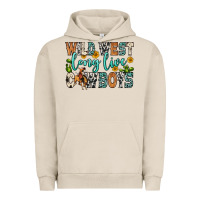Pigment French Oak wild west long live cowboys Urban Hoodie - Zillion Design Studio