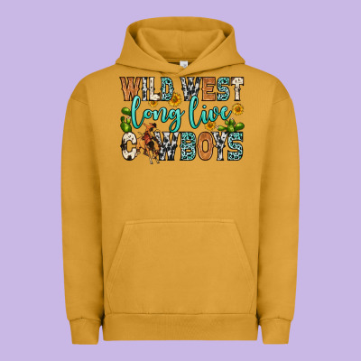 Wild West Long Live Cowboys Urban Hoodie Designed By Zillion Design Studio