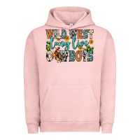 Pigment Salmon wild west long live cowboys Urban Hoodie - Zillion Design Studio