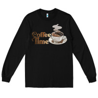 Black coffee time Long Sleeve Tee - BarkalooDesign