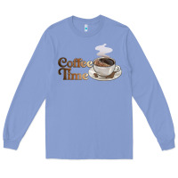 Colony Blue coffee time Long Sleeve Tee - BarkalooDesign
