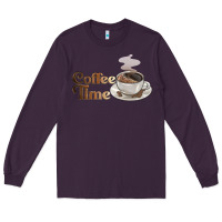 Plum coffee time Long Sleeve Tee - BarkalooDesign