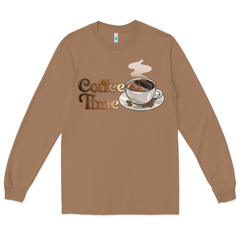 Coffee Time Long Sleeve Tee by BarkalooDesign | Teevron
