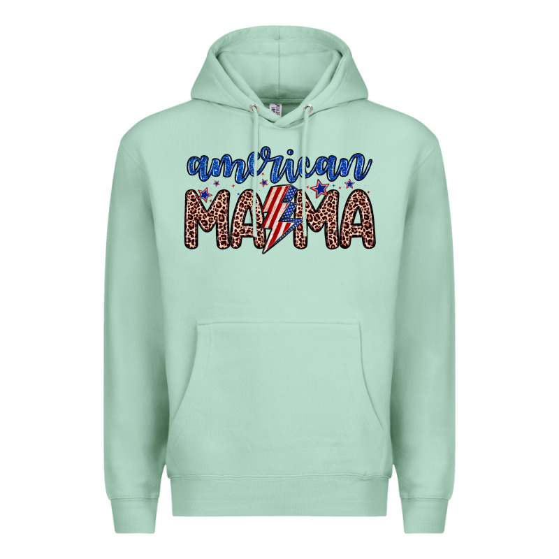 American Mama Premium Hoodie by Zillion Design Studio | Teevron