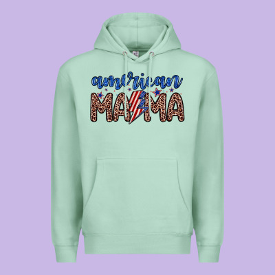 American Mama Premium Hoodie Designed By Zillion Design Studio
