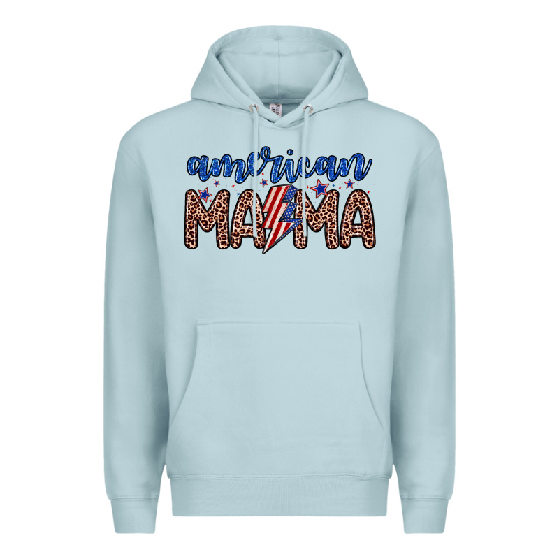 American Mama Premium Hoodie by Zillion Design Studio | Teevron