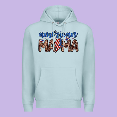 American Mama Premium Hoodie Designed By Zillion Design Studio