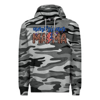 Slate Camo American mama Premium Hoodie - Zillion Design Studio