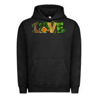 Pigment Black st patricks day gnomes shamrock horseshoes love Urban Hoodie - RanaPortraitStore