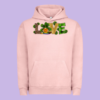 St Patricks Day Gnomes Shamrock Horseshoes Love Urban Hoodie Designed By Ranaportraitstore