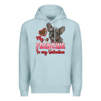 My Frenchie Is My Valentine Premium Hoodie | Teevron
