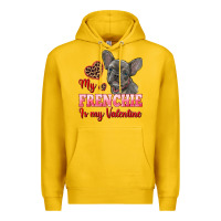Lemon my frenchie is my valentine Premium Hoodie - RanaPortraitStore
