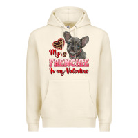Tofu my frenchie is my valentine Premium Hoodie - RanaPortraitStore