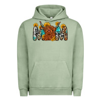 Pigment Oil Green mom cow Urban Hoodie - Zillion Design Studio