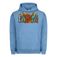 Pigment Pebble Blue mom cow Urban Hoodie - Zillion Design Studio