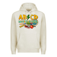 Oatmeal Heather abcd back to school Premium Hoodie - texasbilliewilder