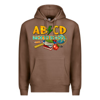 Chestnut abcd back to school Premium Hoodie - texasbilliewilder