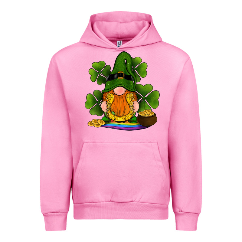 St Patricks Day Gnomes Shamrock Gold Horseshoes Rainbow Urban Hoodie by RanaPortraitStore | Teevron