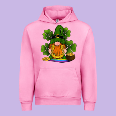 St Patricks Day Gnomes Shamrock Gold Horseshoes Rainbow Urban Hoodie Designed By Ranaportraitstore