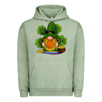 Pigment Oil Green st patricks day gnomes shamrock gold horseshoes rainbow Urban Hoodie - RanaPortraitStore
