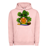 Pigment Salmon st patricks day gnomes shamrock gold horseshoes rainbow Urban Hoodie - RanaPortraitStore