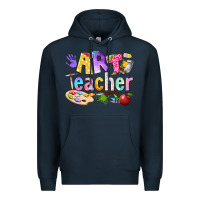 Navy art teacher Premium Hoodie - texasbilliewilder