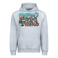 Heather Grey mama s girl Urban Hoodie - Zillion Design Studio