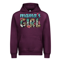 Mauve Wine mama s girl Urban Hoodie - Zillion Design Studio