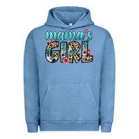Pigment Pebble Blue mama s girl Urban Hoodie - Zillion Design Studio