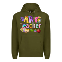 Army Green art teacher Premium Hoodie - texasbilliewilder