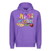 Purple art teacher Premium Hoodie - texasbilliewilder
