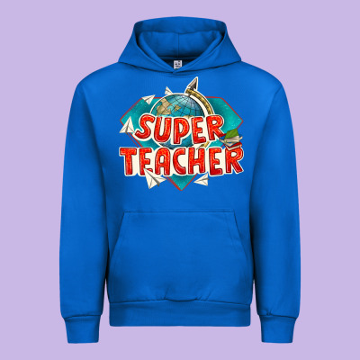 Super Teacher Urban Hoodie Designed By Texasbilliewilder
