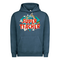 Pigment Midnight Navy super teacher Urban Hoodie - texasbilliewilder