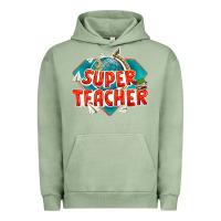 Pigment Oil Green super teacher Urban Hoodie - texasbilliewilder