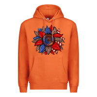 Carrot American flag leopard sunflower Premium Hoodie - Zillion Design Studio