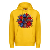 Lemon American flag leopard sunflower Premium Hoodie - Zillion Design Studio