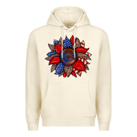 Sandshell American flag leopard sunflower Premium Hoodie - Zillion Design Studio